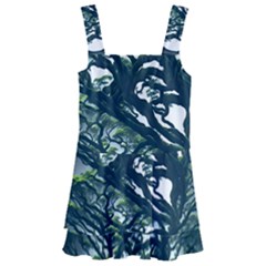 Tree Leaf Green Forest Wood Natural Nature Kids  Layered Skirt Swimsuit by Ravend