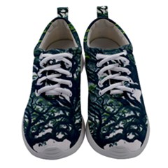 Tree Leaf Green Forest Wood Natural Nature Women Athletic Shoes by Ravend