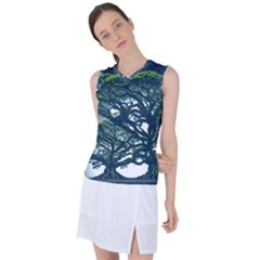 Tree Leaf Green Forest Wood Natural Nature Women s Sleeveless Sports Top by Ravend