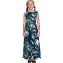 Tree Leaf Green Forest Wood Natural Nature Kids  Satin Sleeveless Maxi Dress View1