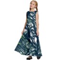 Tree Leaf Green Forest Wood Natural Nature Kids  Satin Sleeveless Maxi Dress View2