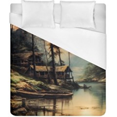 Fantasy Landscape Foggy Mysterious Duvet Cover (california King Size) by Ravend