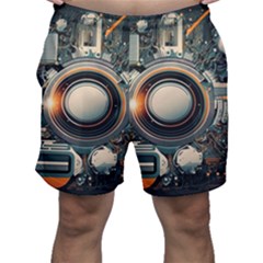 Technology Robot Internet Processor Men s Shorts by Ravend