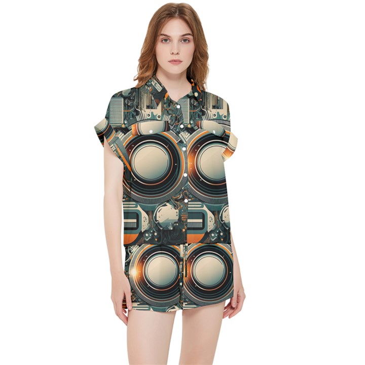 Technology Robot Internet Processor Chiffon Lounge Set