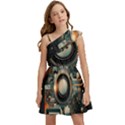 Technology Robot Internet Processor Kids  One Shoulder Party Dress View1