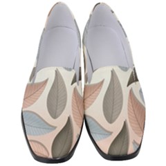 Leaves Pastel Background Nature Women s Classic Loafer Heels by Ravend