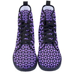 Mazipoodles Purple Donuts Polka Dot Women s High-top Canvas Sneakers by Mazipoodles