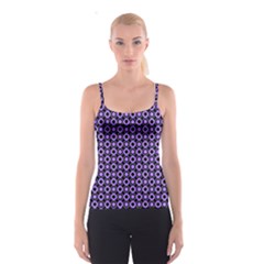 Mazipoodles Purple Donuts Polka Dot  Spaghetti Strap Top by Mazipoodles