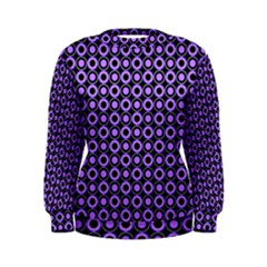 Mazipoodles Purple Donuts Polka Dot  Women s Sweatshirt by Mazipoodles