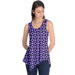 Mazipoodles Purple Donuts Polka Dot  Sleeveless Tunic by Mazipoodles