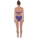 Mazipoodles Purple Donuts Polka Dot  Tie Back One Piece Swimsuit View2