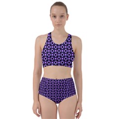 Mazipoodles Purple Donuts Polka Dot  Racer Back Bikini Set by Mazipoodles