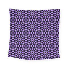 Mazipoodles Purple Donuts Polka Dot  Square Tapestry (small) by Mazipoodles