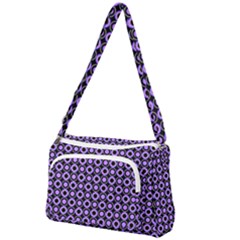 Mazipoodles Purple Donuts Polka Dot  Front Pocket Crossbody Bag by Mazipoodles