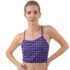 Mazipoodles Purple Donuts Polka Dot  Mini Tank Bikini Top by Mazipoodles