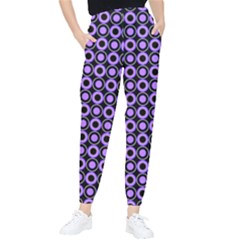 Mazipoodles Purple Donuts Polka Dot  Women s Tapered Pants by Mazipoodles