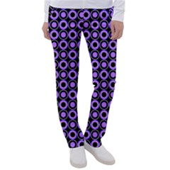 Mazipoodles Purple Donuts Polka Dot  Women s Casual Pants by Mazipoodles