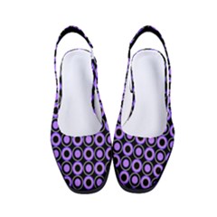 Mazipoodles Purple Donuts Polka Dot  Women s Classic Slingback Heels