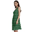 Mazipoodles Green Donuts Polka Dot Classic Skater Dress View2