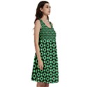 Mazipoodles Green Donuts Polka Dot Classic Skater Dress View3