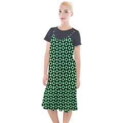 Mazipoodles Green Donuts Polka Dot Camis Fishtail Dress by Mazipoodles