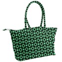 Mazipoodles Green Donuts Polka Dot Canvas Shoulder Bag View2