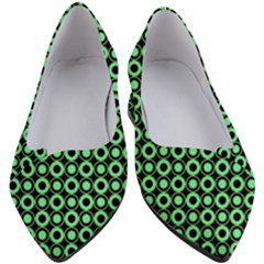 Mazipoodles Green Donuts Polka Dot Women s Block Heels  by Mazipoodles