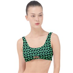 Mazipoodles Green Donuts Polka Dot The Little Details Bikini Top by Mazipoodles