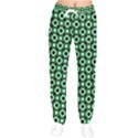 Mazipoodles Green Donuts Polka Dot Women Velvet Drawstring Pants View1