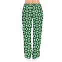 Mazipoodles Green Donuts Polka Dot Women Velvet Drawstring Pants View2