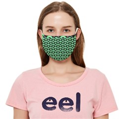 Mazipoodles Green Donuts Polka Dot Cloth Face Mask (adult) by Mazipoodles