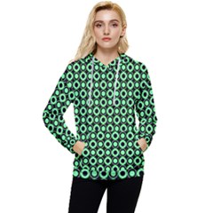 Mazipoodles Green Donuts Polka Dot Women s Lightweight Drawstring Hoodie by Mazipoodles