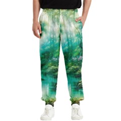 River Stream Flower Nature Men s Elastic Waist Pants by Ravend