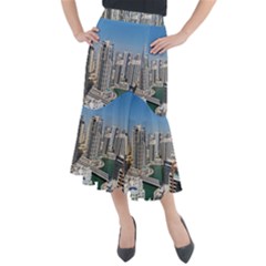 Building Sea Architecture Marina Midi Mermaid Skirt by Ravend