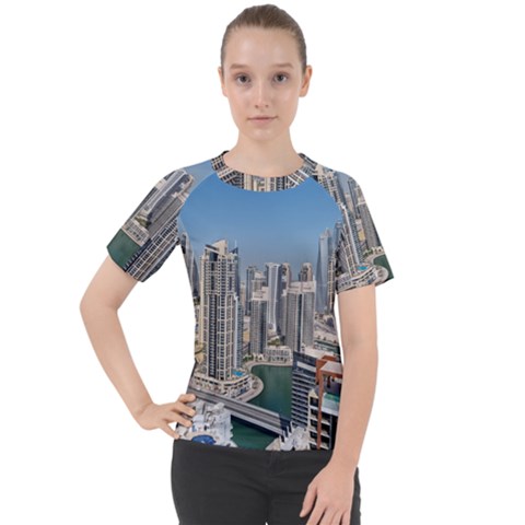 Building Sea Architecture Marina Women s Sport Raglan Tee by Ravend