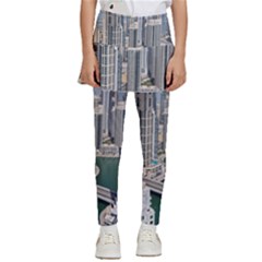 Building Sea Architecture Marina Kids  Skirted Pants by Ravend