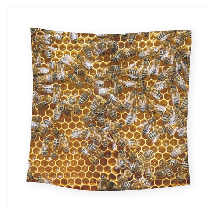 Honey Bee Bees Insect Square Tapestry (Small)