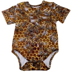 Honey Bee Bees Insect Baby Short Sleeve Bodysuit by Ravend