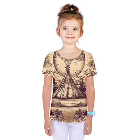 Nation Indian Native Indigenous Kids  One Piece Tee by Ravend