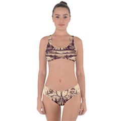 Nation Indian Native Indigenous Criss Cross Bikini Set by Ravend