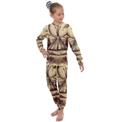 Nation Indian Native Indigenous Kids  Long Sleeve Set  by Ravend