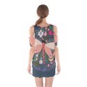 Bug Nature Flower Dragonfly Shoulder Cutout One Piece Dress View2