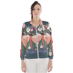 Bug Nature Flower Dragonfly Women s Windbreaker by Ravend