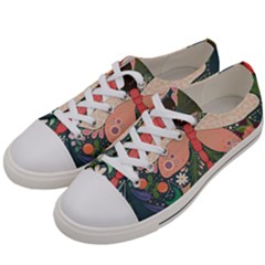 Bug Nature Flower Dragonfly Men s Low Top Canvas Sneakers