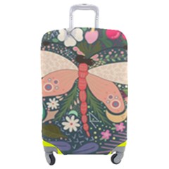 Bug Nature Flower Dragonfly Luggage Cover (medium) by Ravend