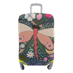 Bug Nature Flower Dragonfly Luggage Cover (small) by Ravend