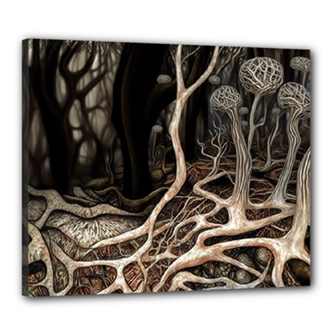 Tree Nature Landscape Forest Canvas 24  X 20  (stretched)