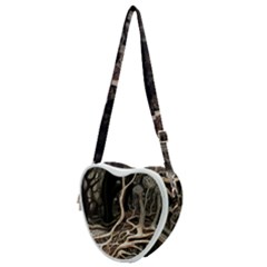 Tree Nature Landscape Forest Heart Shoulder Bag by Ravend