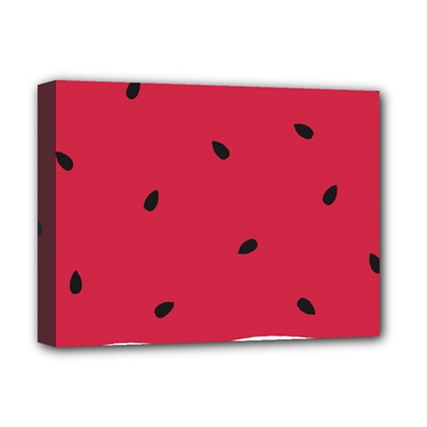 Minimalist Summer Watermelon Wallpaper Deluxe Canvas 16  X 12  (stretched)  by Ravend