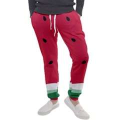 Minimalist Summer Watermelon Wallpaper Men s Jogger Sweatpants by Ravend